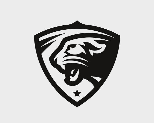 Panther head logo. Cougar emblem design editable for your business. Vector illustration. Panther head logo. Cougar emblem design editable for your business. Vector illustration. panthers stock illustrations