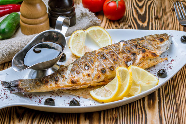 istock Fried sea bass 1175700094