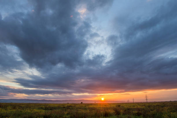istock Colorful sunset in early autumn 1175701670