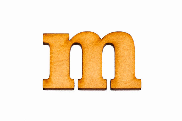 istock Lowercase letter m - Piece in wood 1175701882