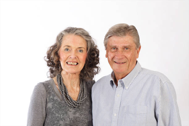 istock Senior Couple Cut Out Portrait 1175702504