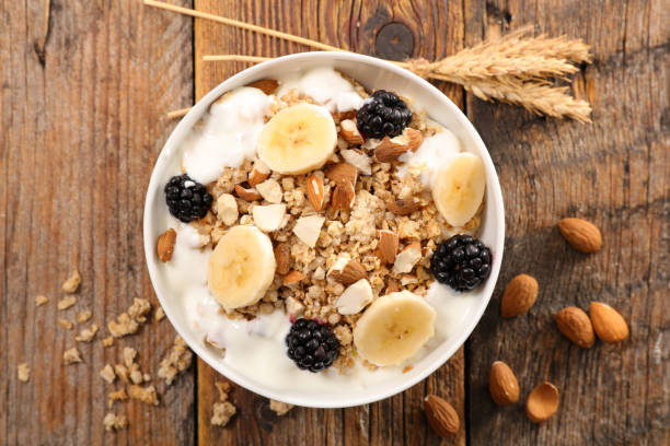 istock muesli with yogurt and fruits 1175709202