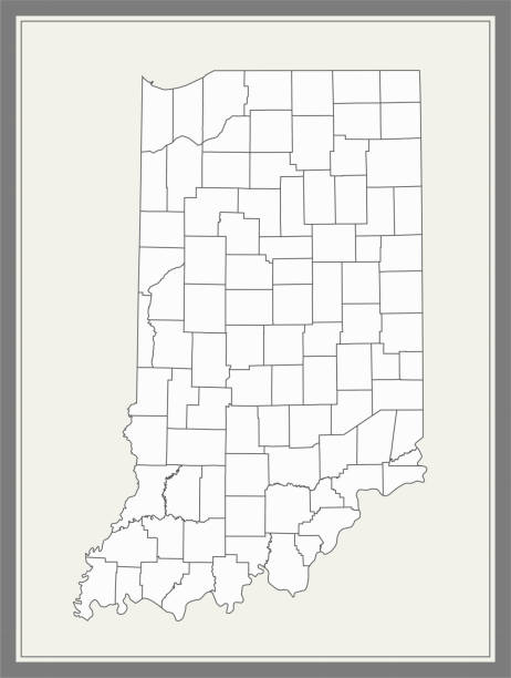 Indiana county map downloadable Printable counties map of Indiana state of United States of America. The map is accurately prepared by a map expert. morgan county stock illustrations