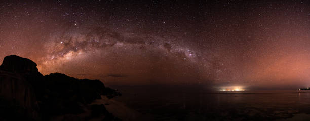 istock outer space milky way night sky panorama over tropical islands 1175712559