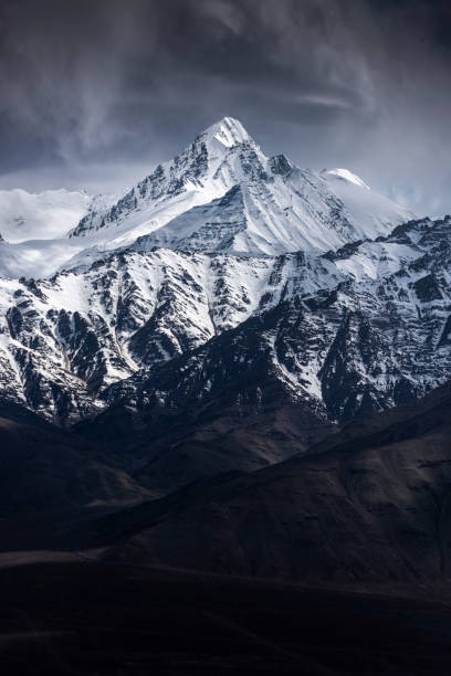 istock Snow Mountain with Blue Sky from Leh Ladakh India. 1175737341