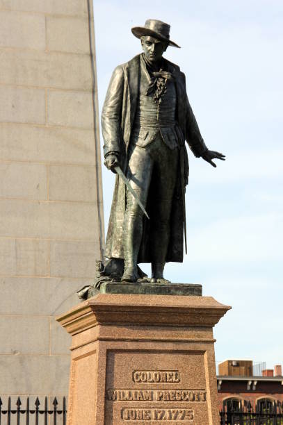 istock William Prescott Statue at the Bunker Hill Monument, Boston, MA 1175743117