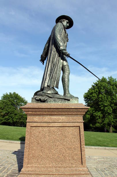 istock William Prescott Statue at the Bunker Hill Monument, Boston, MA 1175743118