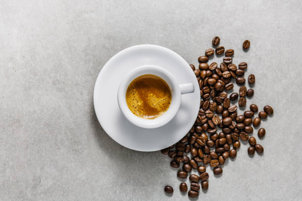 istock Cup of fresh made coffee served in cup 1175743247