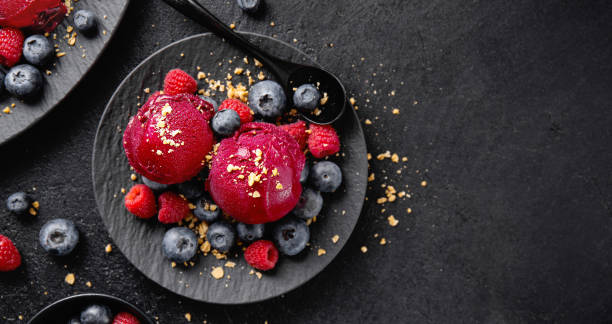 istock Tasty appetizing summer refreshing ice cream 1175743839