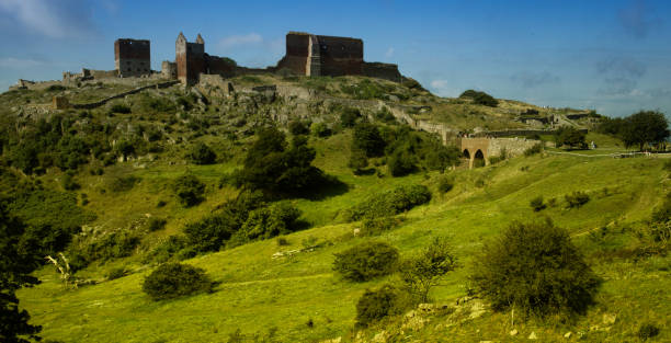 istock Island castle, ruins and beautiful nature 1175745470