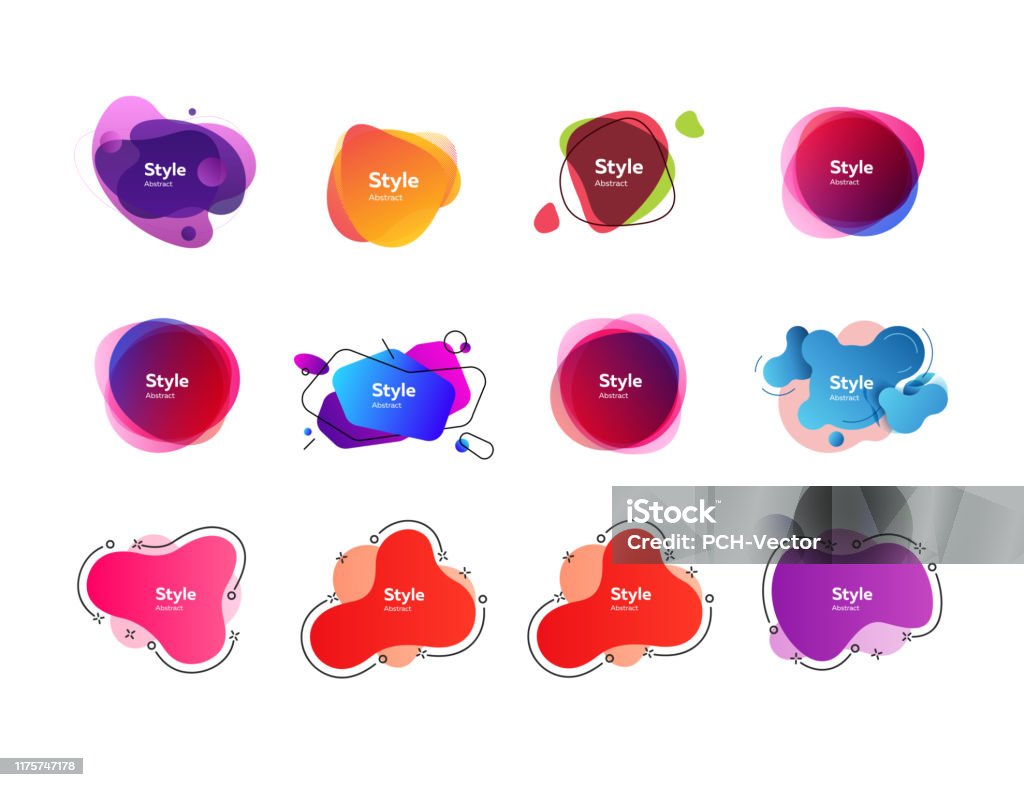 Colorful Abstract Figure Colorful Abstract Figures Set Stock Illustration - Download Image Now ...