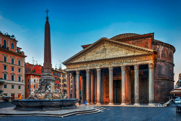 istock Pantheon and fountain in Rome 1175748660