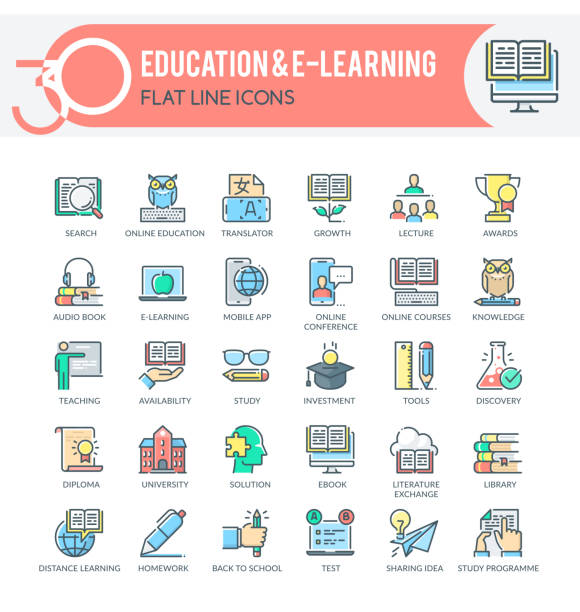 교육 아이콘 - training stock illustrations