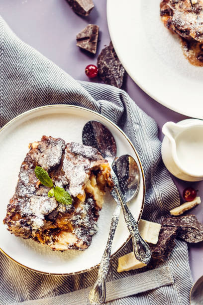 Bread Pudding stock photo