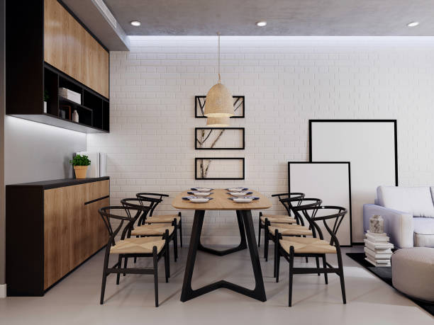 istock 3D Render of Living room 1175760311