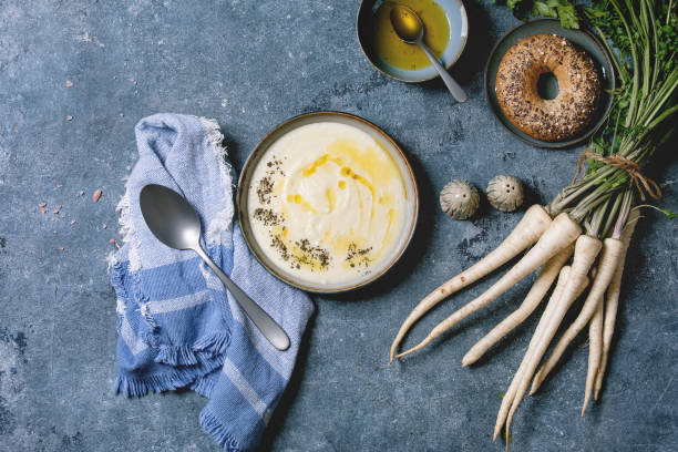 istock Parsnip soup with butter sauce 1175761474