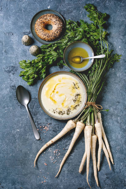 istock Parsnip soup with butter sauce 1175761486