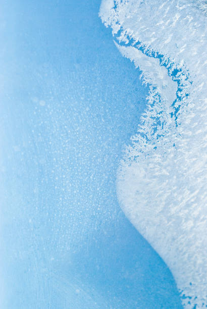 istock Ice with frost on windows in a commercial jet 1175762965