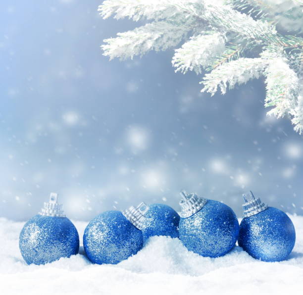 istock Christmas background. Winter park and sky as background. 1175765090