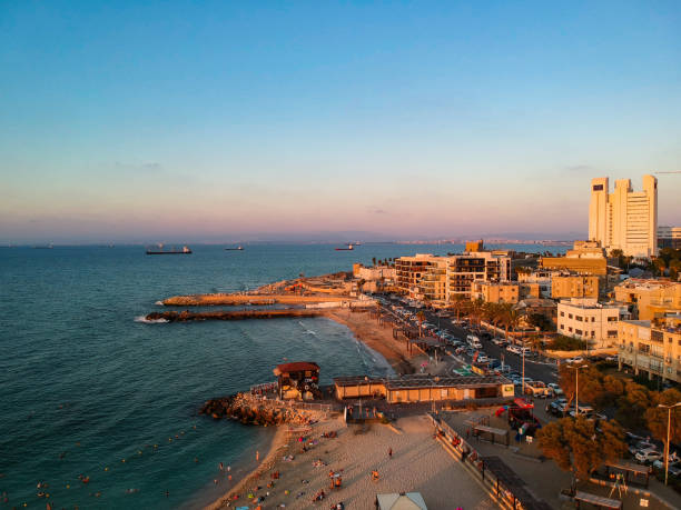 istock Israle Haifa beautiful city view on sunset 1175765190