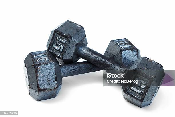 Barbells Stock Photo - Download Image Now - White Background, Barbell, Dumbbell