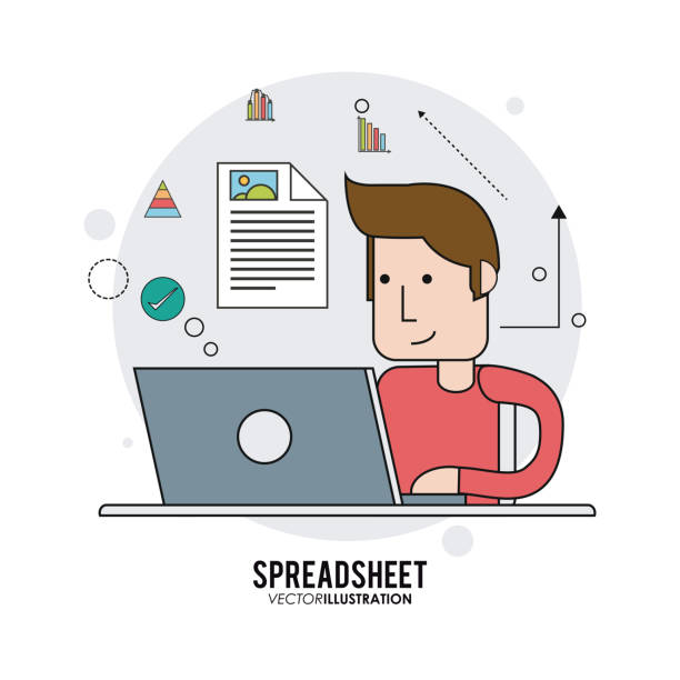 Excel File Cartoon 180+ Spreadsheet Icon Cartoon Stock Illustrations, Royalty-Free Vector ...