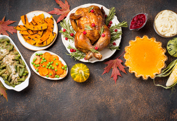 istock Thanksgiving Day traditional festive dinner 1175774053