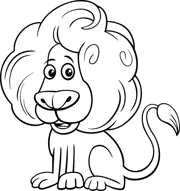 Black And White Lion Illustrations, Royalty-Free Vector Graphics & Clip Art  - iStock