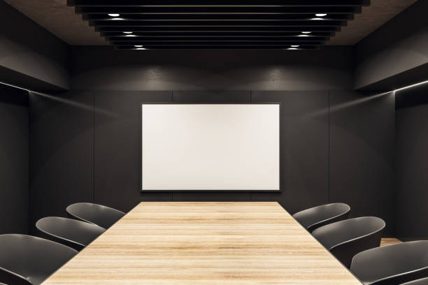 istock Modern meeting room with billboard 1175782164