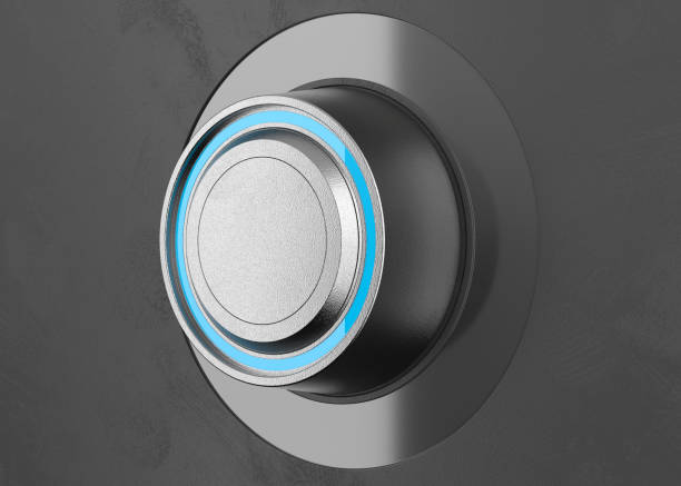 istock Black Metal Knob with Reflections 1175783596