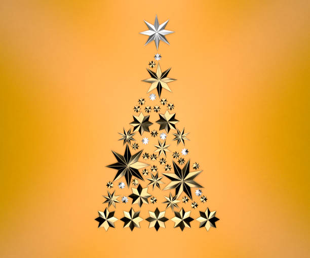 istock Christmas Tree made of Stars 1175783649
