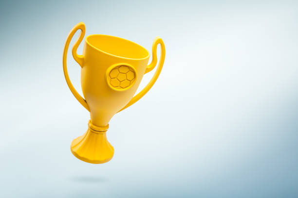 Winner trophy with lighting background stadium stage for e-sport,championship concept.