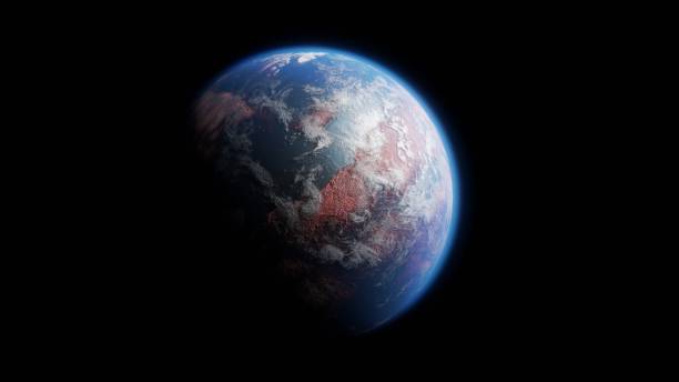 istock Rocky Habitable Red Alien Earth Like Exoplanet in Space 1175786763