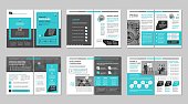 istock Brochure creative design. Multipurpose template, include cover, back and inside pages 1175792947