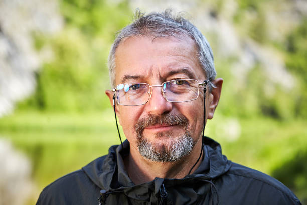 istock Smiling mature man wearing glasses. 1175793060