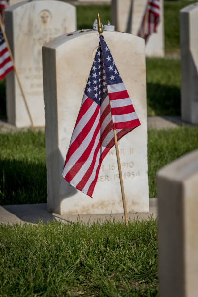 istock Military Grave Markers 1175794593