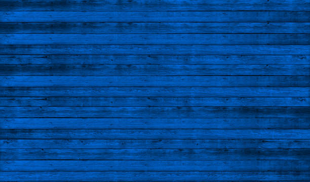 istock Background of blue wooden planks board texture. 1175799357