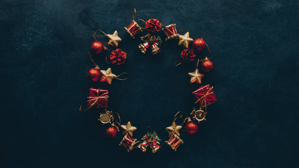 istock new year greeting card christmas wreath frame 1175802894