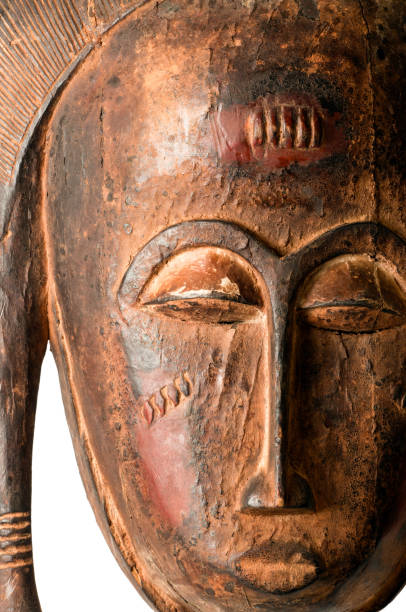 istock African Female Carved Mask 1175809105