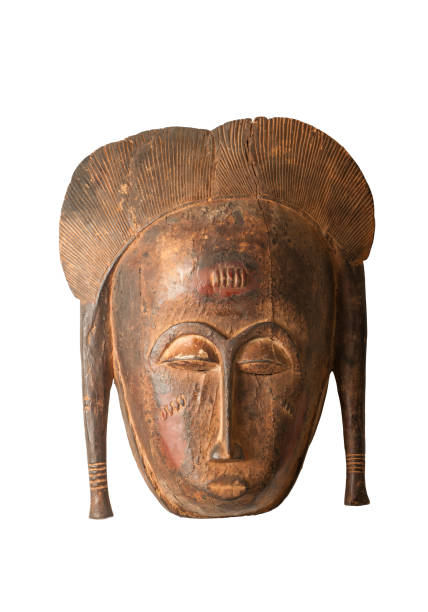 istock African Female Carved Mask 1175809108
