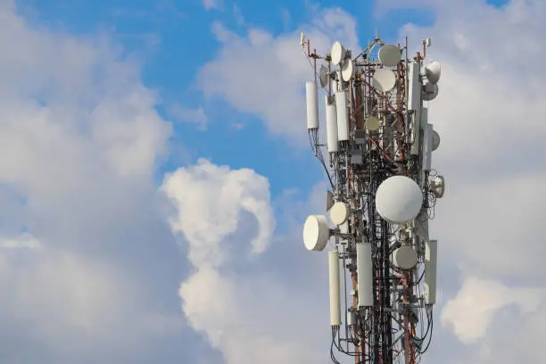 Cellular Telephone Transmitter Towers and Blue Sky Standalone