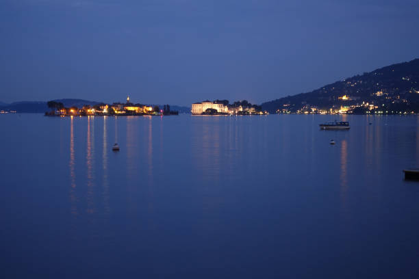 istock Isola Madre and Isola Bella at night 1175828078