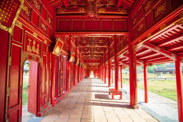 Photo of Vietnam, Hue Citadel. Forbidden City of Emperors, Passage in the imperial royal palace.