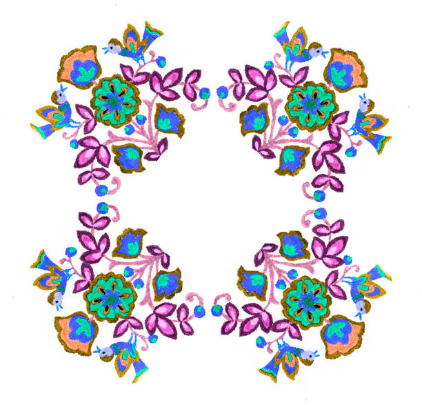 Ukrainian folk embroidery, handmade