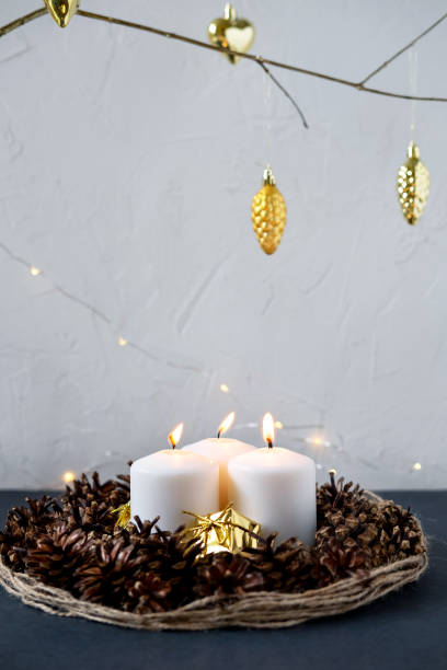 istock Christmas decoration on the table 1175840471