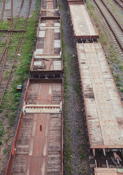 istock Freight trains on the railway station 1175842074