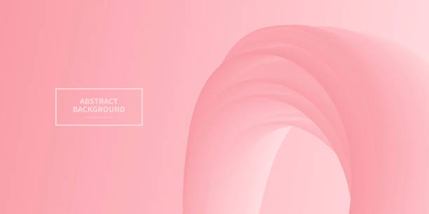 абстрактный дизайн жидкости на фоне розового градиента - red backgrounds pastel colored abstract stock illustrations