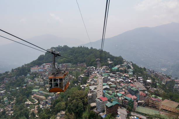 istock Cable car ropeway at Gangtok, Sikkim, India 1175849067