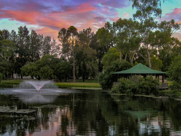istock Sunset over GO Edwards Park in Perth, Western Australia 1175851711