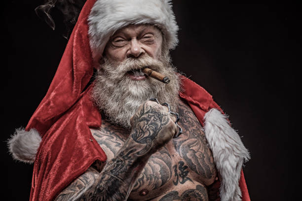istock Bad Santa Claus Portrait 1175868885